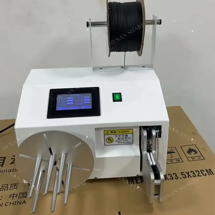 Plastic-Coated Cable Binding Automatic Bundle Machine Cable Winding Machine