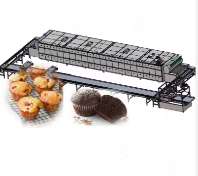 Full Automatic Cake Production Line French Sponge Cake Making Machine