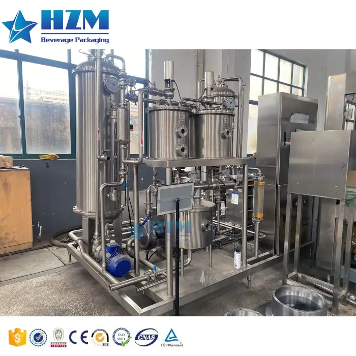 Industry Automatic Gas Co2 Mixer 3ton 5 Tanks Carbonated Drink Mixing Machine