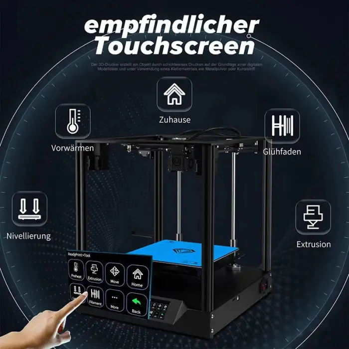 3D FDM Printer 3D Printer Machine without Clogging High Precision Printing Easy to Use and Affordable 0.1mm 18