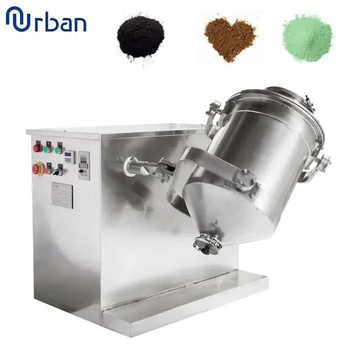 SH 3D Food Powder Mixer 100kg Spice Seasoning Powder Chilli Drum Powder Blender Mixer Machine