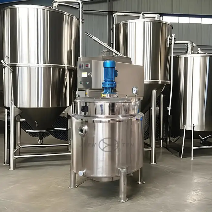 New 1000 L Steel Blending Tank with Motor Gearbox Bearing Essential Cooking Equipment for Farm Retail Manufacturing Industries