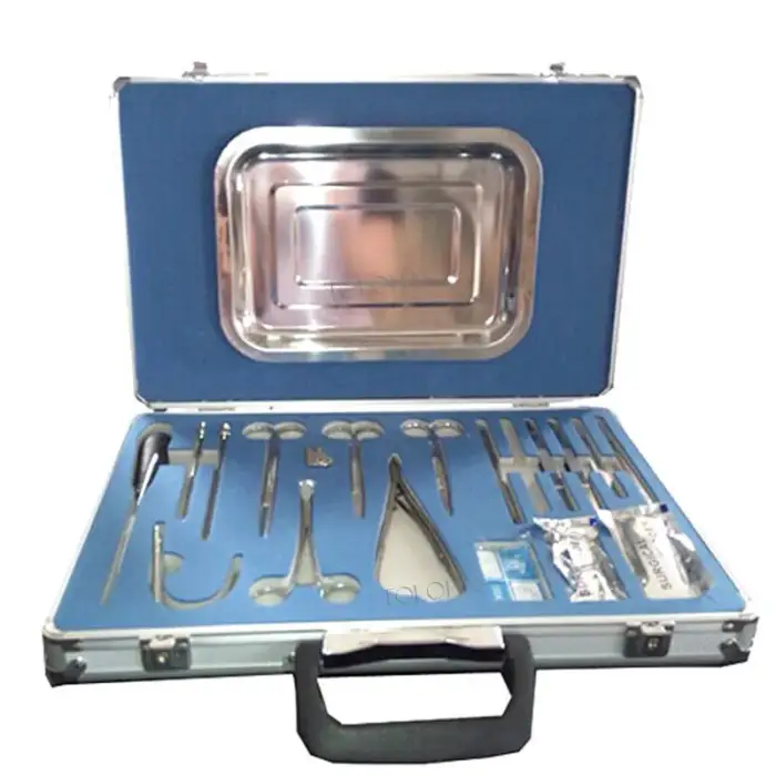 Veterinary Surgical Basic Kit Vet Small Animal Operating Instrument Set