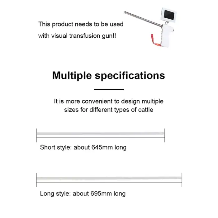 Portable Bovine Cow Visual Endoscope Other Artificial Veterinary Insemination Instrument For Livestock