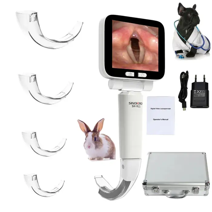 Laryngoscope Sets Surgical Instruments Video Laryngoscope Set Veterinary Instruments for Human or Veterinary use