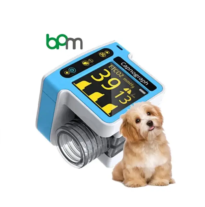 Portable Real Time Monitor with Veterinary Capnograph