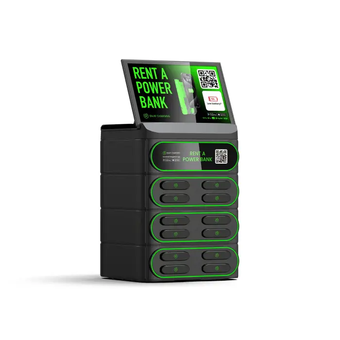 12 Slots Rental Stackable Powerbank Shared Powerbank Rental Station Vending Machine 6000mAh