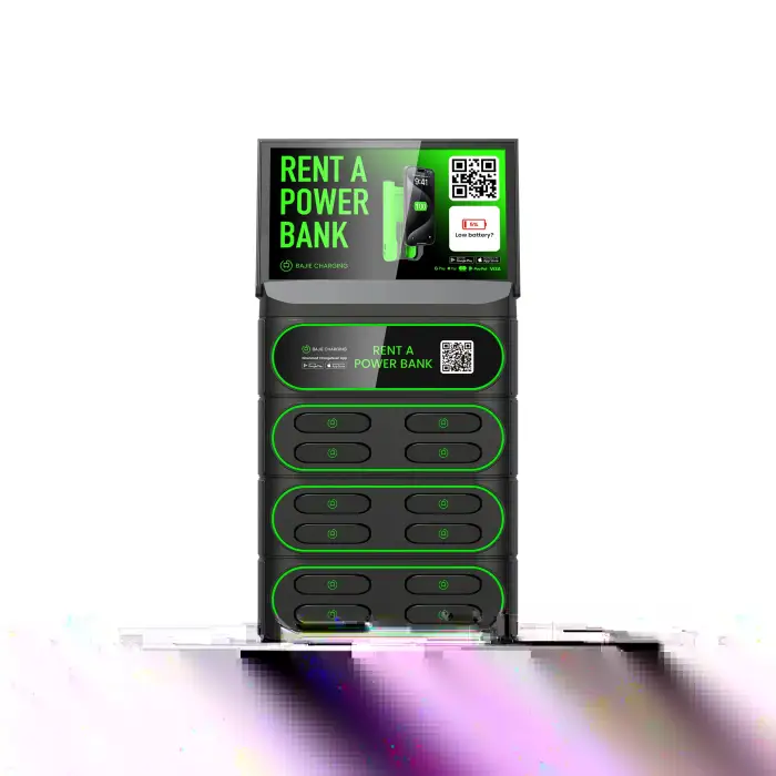 12 Slots Rental Stackable Powerbank Shared Powerbank Rental Station Vending Machine 6000mAh