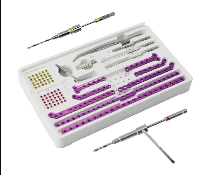 Advanced Locking Plate System 1.6/2.4/3.2/4.0mm ALPS Veterinary Orthopaedic Instrument Kit Set for Vet Animal Surgical Surgery