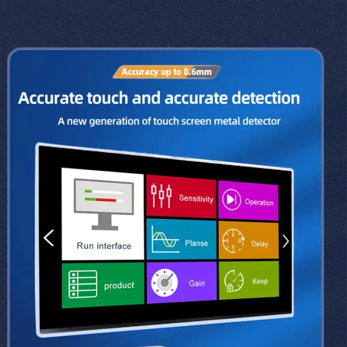 Touch Screen High Sensitivity Industrial Metal Detectors Food Metal Detector