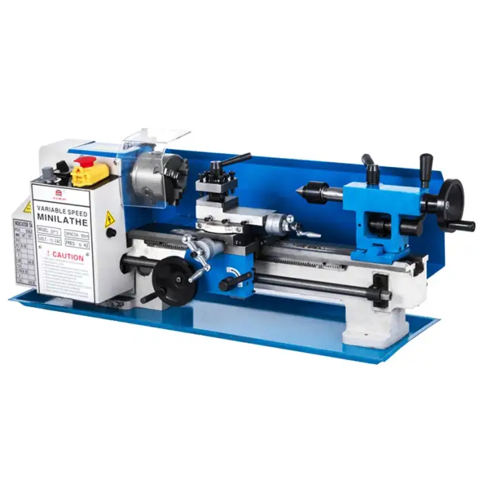 CNC Lathe Motorized Metalworking Turning Universal Mini Metal Lathe Machine  Machining Horizontal Lathe