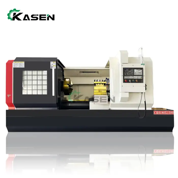 High Precision Siemens System Flat Bed CNC Lathe CK6160 CK6180 CK61125 Heavy Duty Metal CNC Lathe