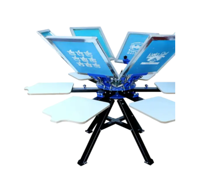 1-2-4-6-Station Economical and Practical: 6-Station Manual Screen Printing Machine Is Preferred for Small Enterprises