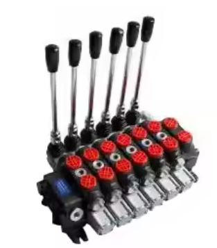 1~12 Spools Hydraulic Control Valve Joystick Control Lever DCV200-6 Spools Sectional Directional Control Valve