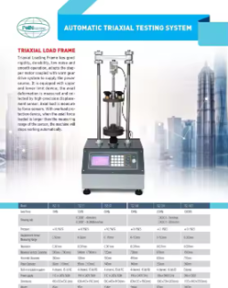 Automatic Triaxial Compression Test Apparatus