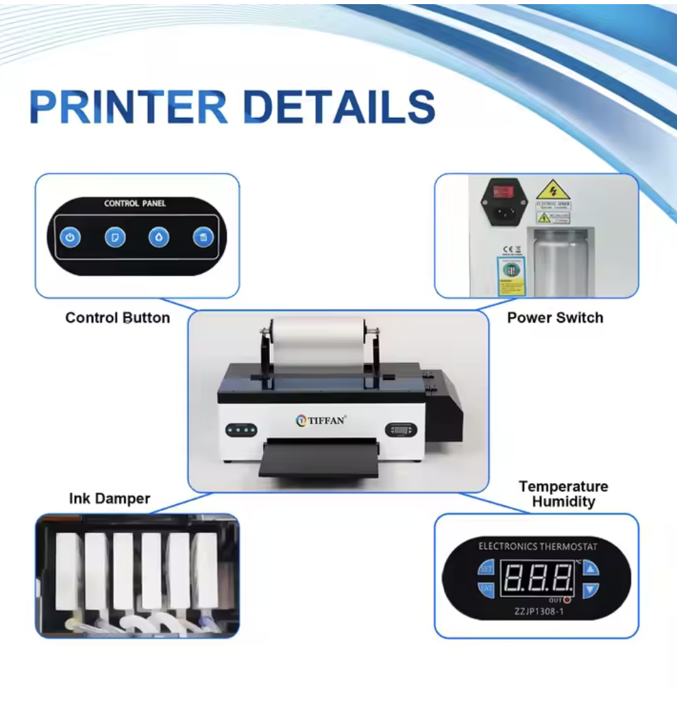 12INCHES dtf printer a2 xp600 dtf printer printing machine