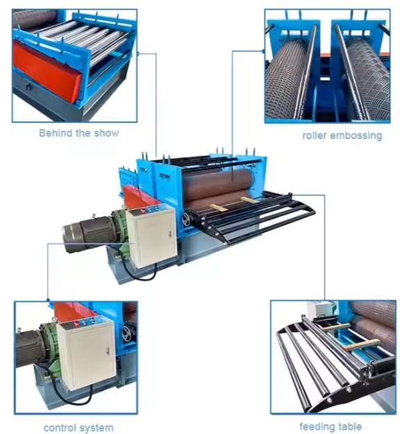 Steel Sheet Metal Plate Embossing Leveling Machine