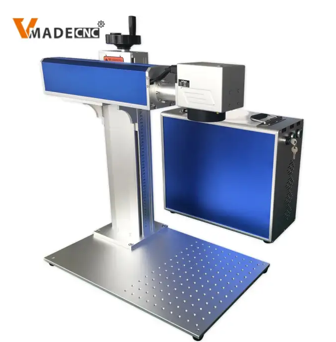 50W Fiber Laser Marking Machine with Rotary