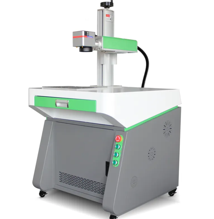 Color Laser Marking Machine 20W/30W/60W Fiber Laser for Metal and Plastic With Rotary