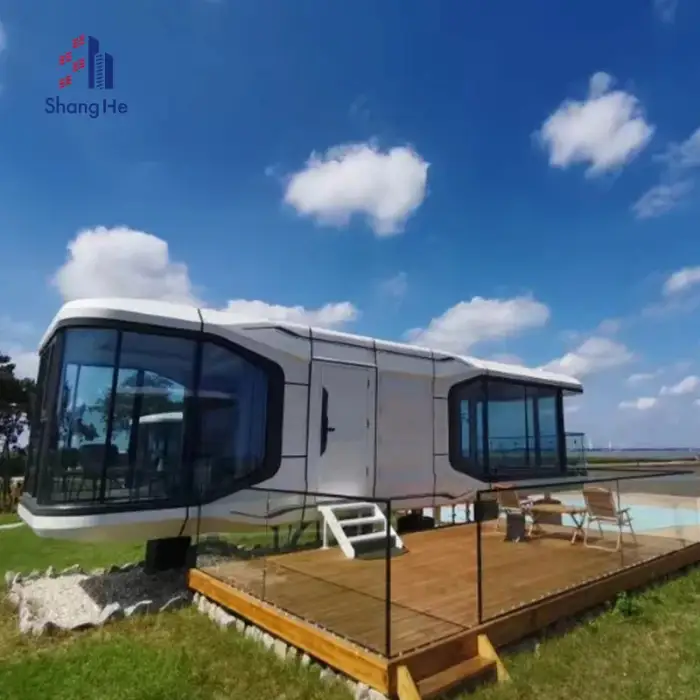 Smart Eco Prefabricated Tiny Homes  Luxury Capsule Container House