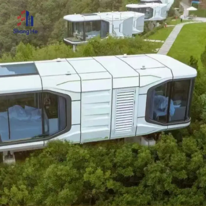 Smart Eco Prefabricated Tiny Homes  Luxury Capsule Container House