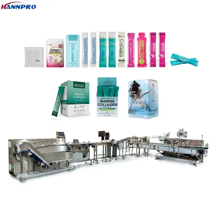 Automatic Sorting and Cartoning Packaging Line for Stick Sachet