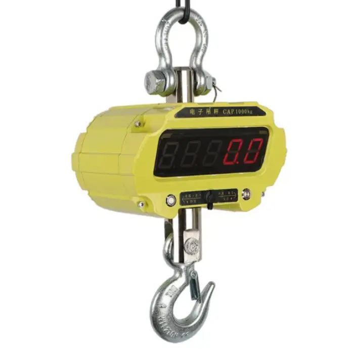 Electronic Digital 1 2 5t Wireless Bluetooth Heavy Duty Weighing Machine Heat Proof LED Display Crane Scale