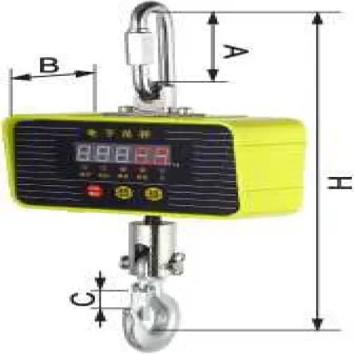 Electronic Digital 1 2 5t Wireless Bluetooth Heavy Duty Weighing Machine Heat Proof LED Display Crane Scale