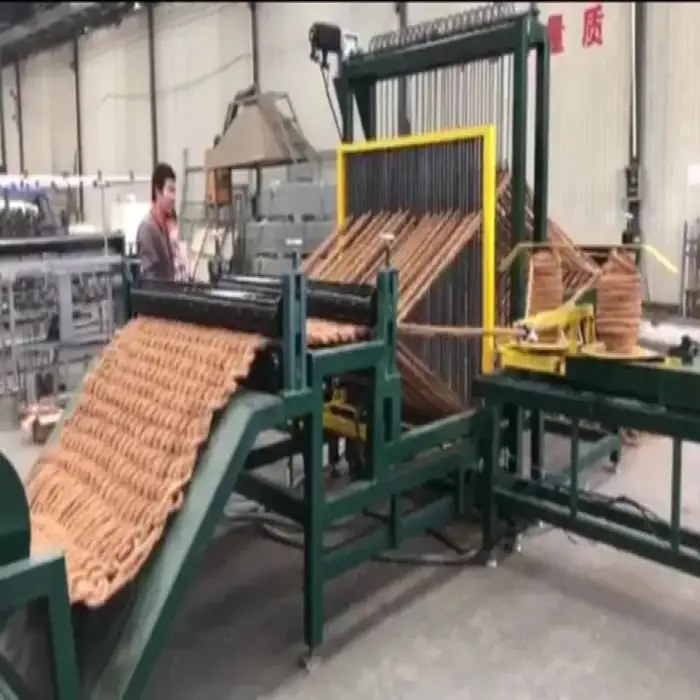 Hemp Rope Netting Machine Fully Automatic PLC Operated Coconut Coir Mat Weaving Machine Outdoor Carpets Production Line