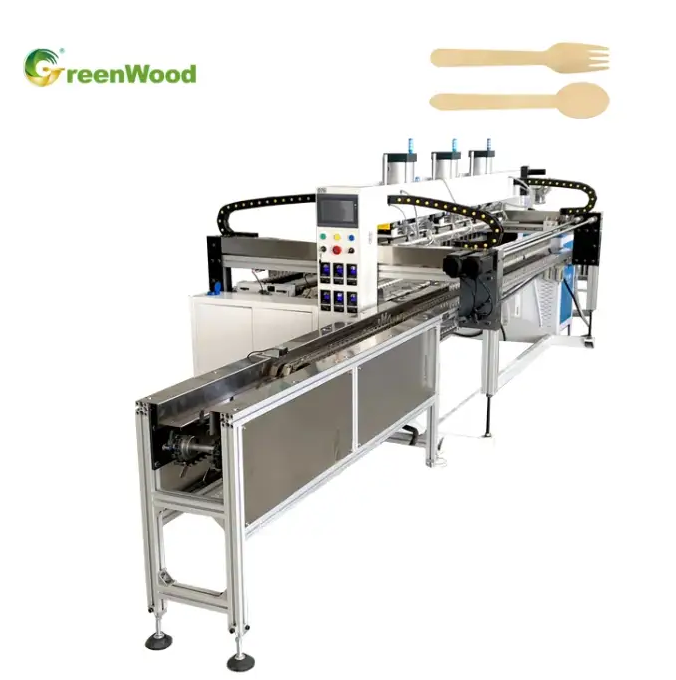 High Speed and Efficient Latest Style Disposable Wooden Cutlery Spoon Making Machine Production Line