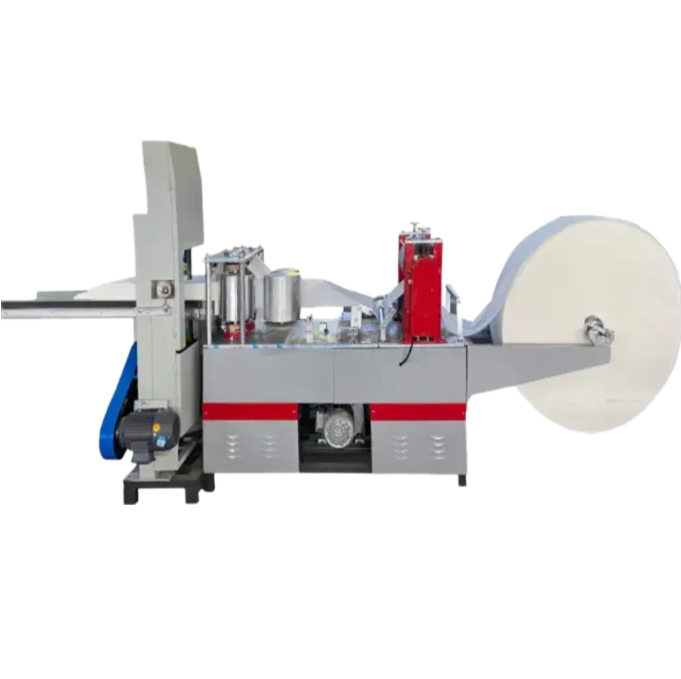 Automatic Embossing Design Tissue Paper Napkins Machine, Customized Embossing Napkin Paper Cutting Machine