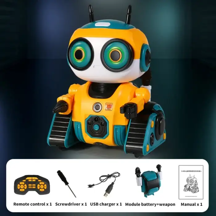 Smart Intelligent Infrared Sensor 2.4G Wireless Robo Remote Control Programming Robot Toys