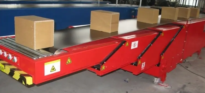 Automatic Telescopic Conveyors With Articulating Conveyors For Cartons Boxes Cases Bags Transporting