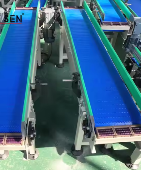 Food Grade Smart Auto Industrial Conveyor System Plastic Modular Belting Conveyor Transmission Belt