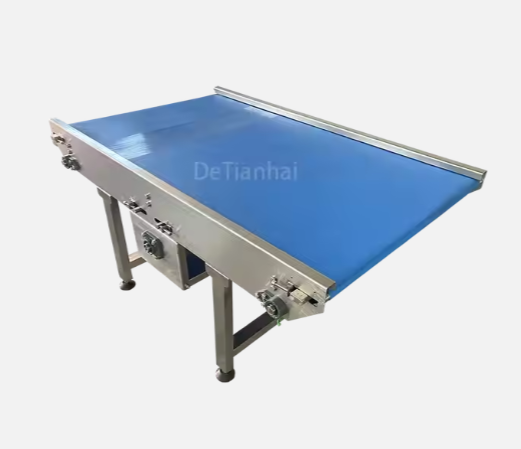 PVC Belt Conveyor For Automatic Production Line Intelligent Electric Motor PU Belt Conveyor