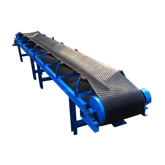 Aggregate Sand Stone Transporting Machine Rubber Belt Conveyor