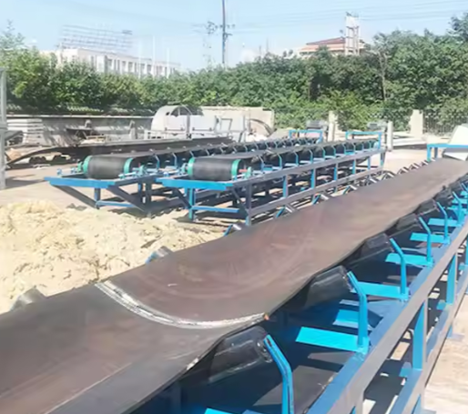 Aggregate Sand Stone Transporting Machine Rubber Belt Conveyor