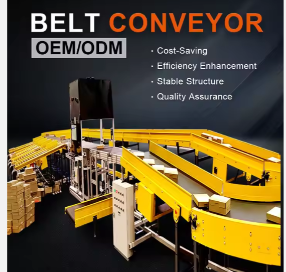 High Quality Belt Conveyor Easy Operation Automated Pack Belt Sorter Conveyor System IR-LED Heavy Duty Belt Conveyor