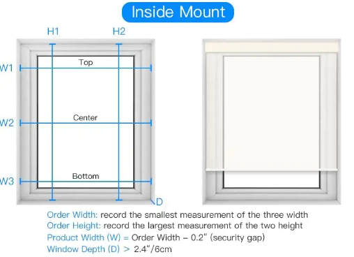 Rechargeable Motorized Roller Shade with Remote Control Blind with Alexa Google via Hub