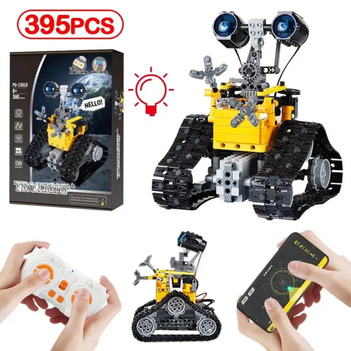 City Technology RC Robot Remote Control Programming Robot Building Blocks Toys Children's Gifts