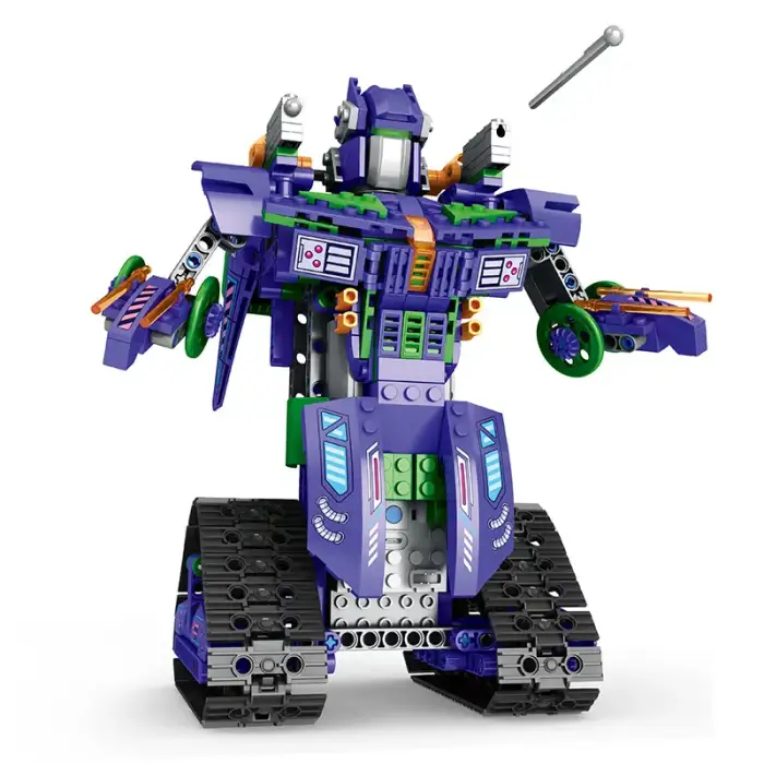 Reobrix 33001 Transformer Robot Remote Control Programming Block Model Teaching Toy for Children