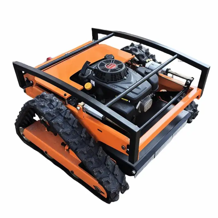 Customized Remote Control Lawn Mower Mini RC Robot Lawn Mower with Snow Plow Attachments