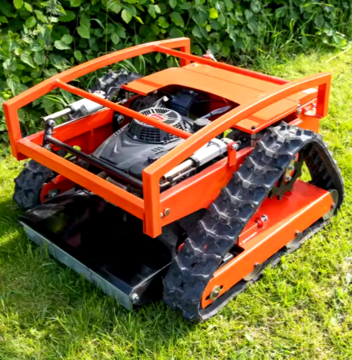 Customized Remote Control Lawn Mower Mini RC Robot Lawn Mower with Snow Plow Attachments