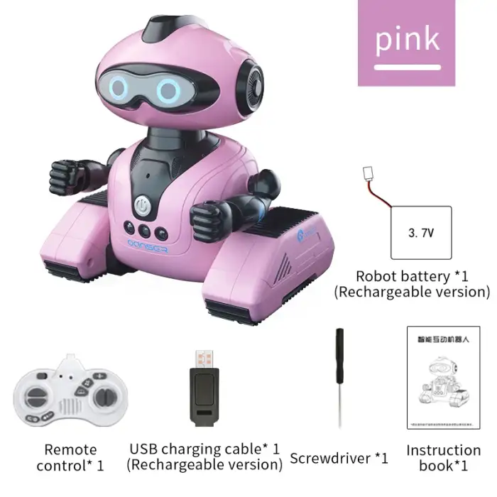 HOSHI JJRC R22  CADY WISH Robot Remote Control Intelligent RC Toy Robots Robot Toys Gift for Kids Rechargeable Version