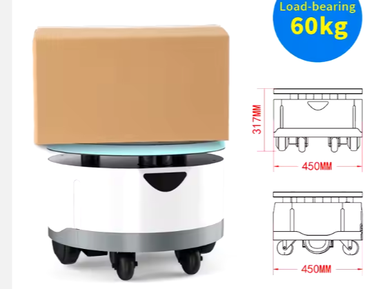 Customizable Product Autonomous Navigation Robot Chassis Automatic Charging Roboter Cart Chassis With Lidar