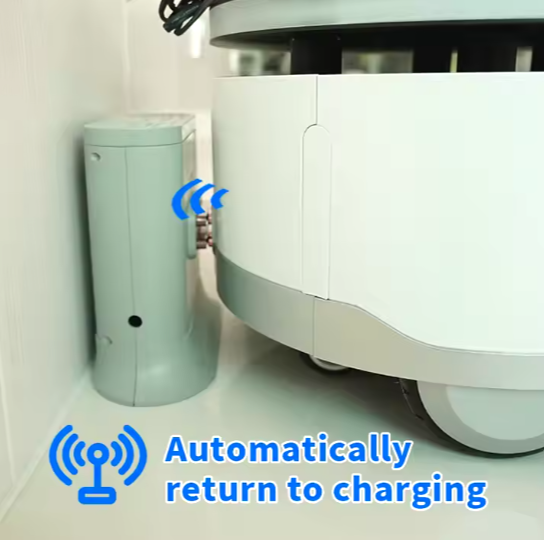 Customizable Product Autonomous Navigation Robot Chassis Automatic Charging Roboter Cart Chassis With Lidar