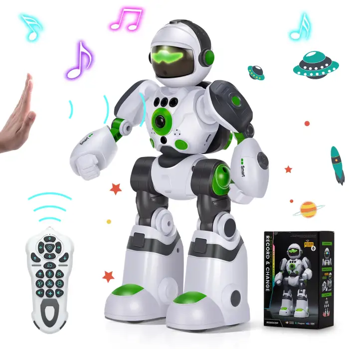 Educational Toys Multifunctional Kids Electric AI Smart Programming Stunt toy RC Robots Technology Intelligent Cartoon Toy