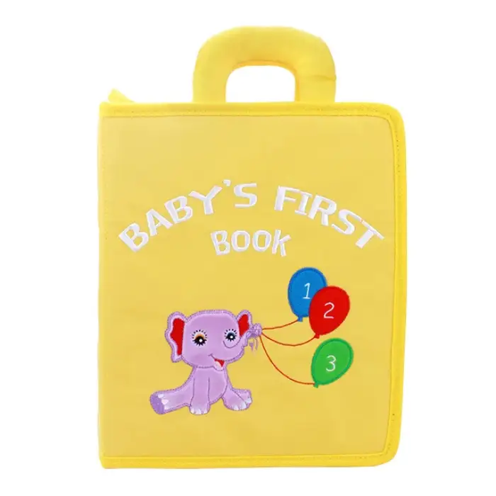 Polyester Soft Infant Montessori 3d Washable DIY Cloth Toy Book