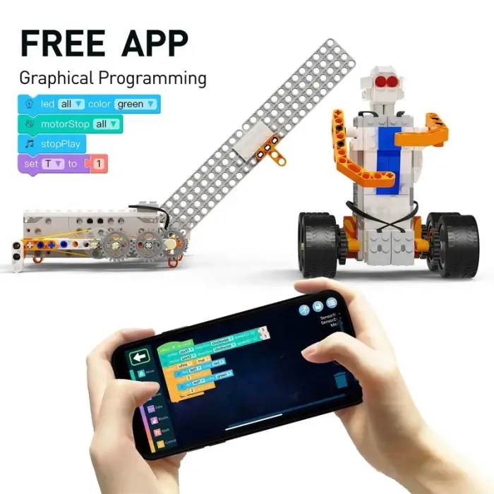 Stem Robot Block Programming Educational Building Blocks Robot  30+-In-1 Toy For Kids