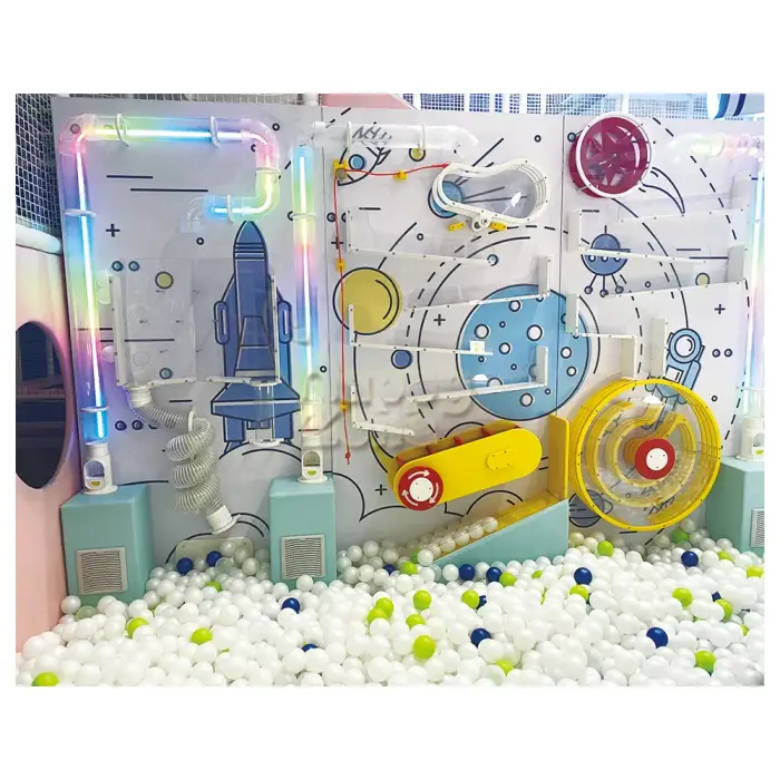 Kids Interactive Ball Wall Educational toys Wall play Ball Machine Physical Pipe Play Ball Pit Walls for Indoor Play